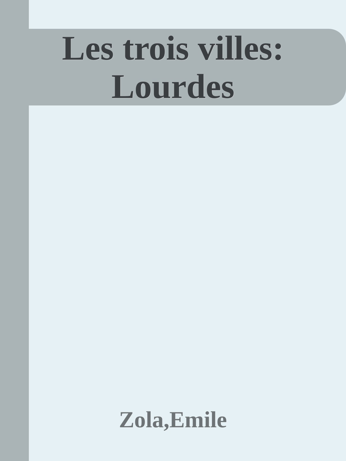 Les trois villes: Paris
