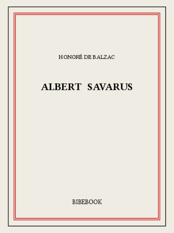 Albert Savarus