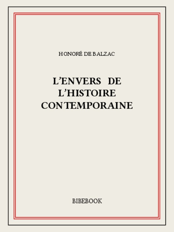 L’envers de l’histoire contemporaine