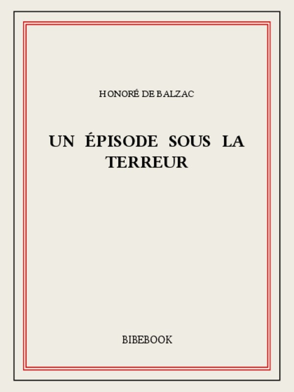 Un épisode sous la terreur