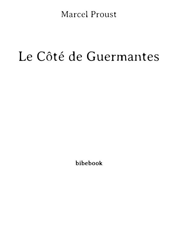 Le Côté de Guermantes