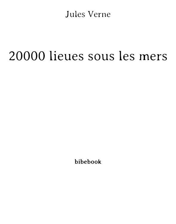 20000 lieues sous les mers