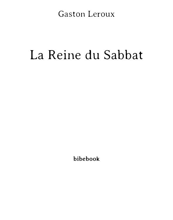 La Reine du Sabbat