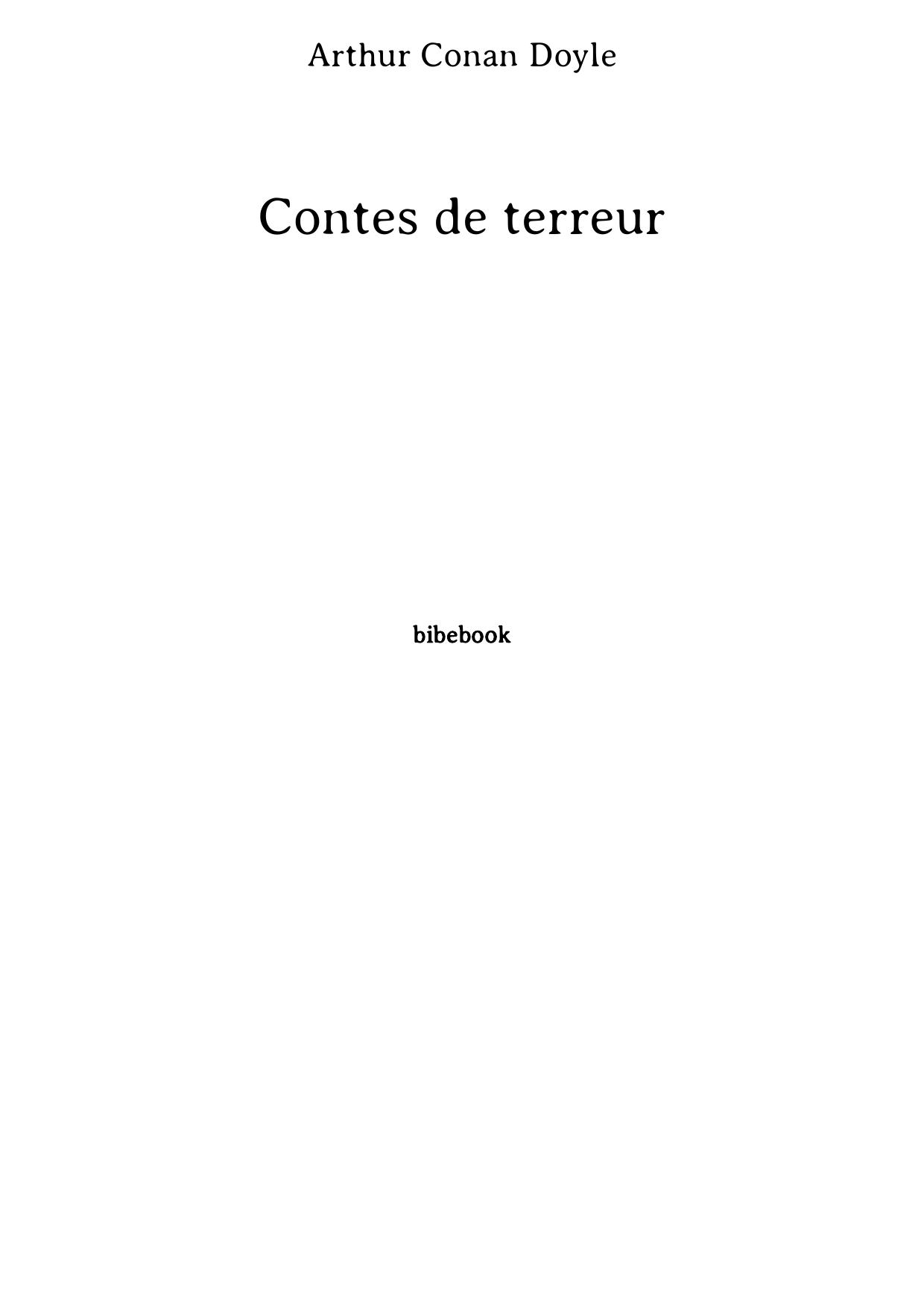 Contes de terreur