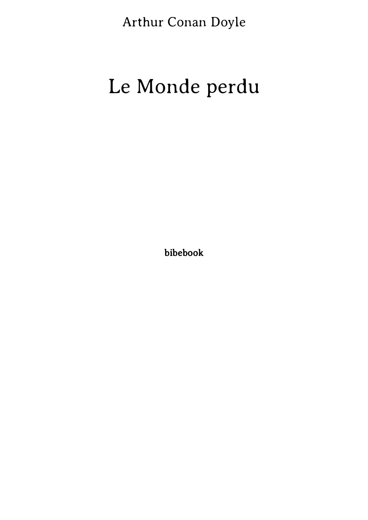 Le Monde perdu